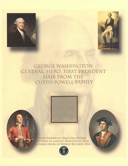 George Washington Hair Display (UNiversity Archives LOA)